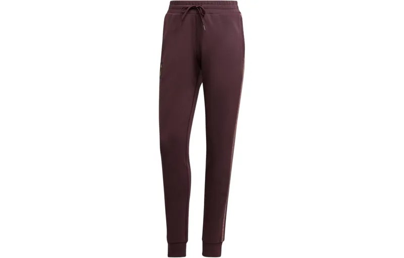 Трикотажные спортивные штаны женские Shadow Maroon Adidas