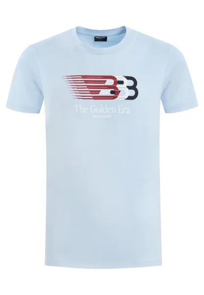 Футболка с принтом REGULAR FIT CREWNECK Ballin, цвет lt blue