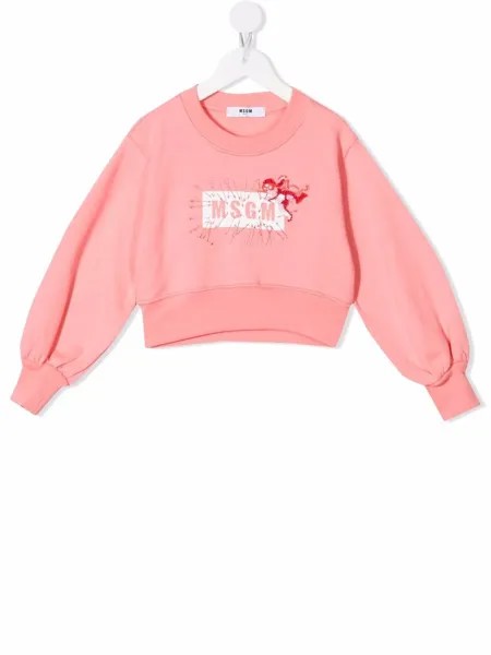 MSGM Kids толстовка с логотипом