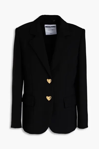 Креповый пиджак Moschino, черный