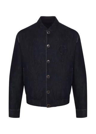 Бомбер из смеси хлопка и льна Giorgio Armani