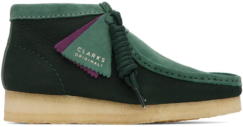 Синие сапоги валлаби Clarks Originals