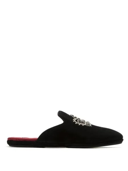 Dolce & Gabbana декорированные слиперы, черный