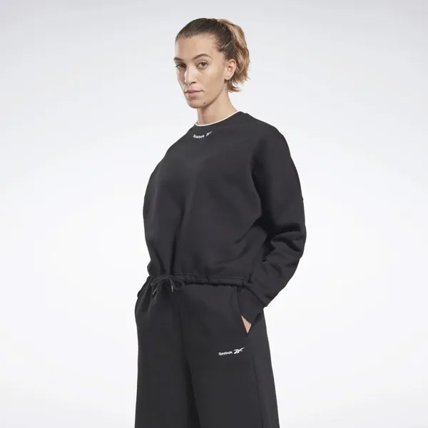 Свитшот женский Reebok RIE FLEECE CREW черный M