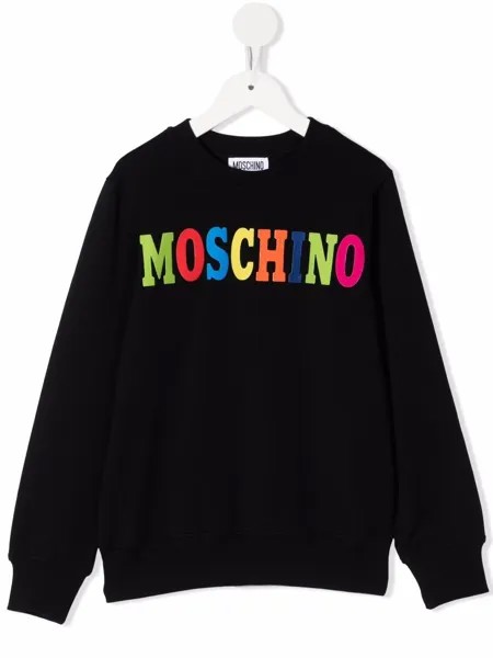 Moschino Kids толстовка с логотипом