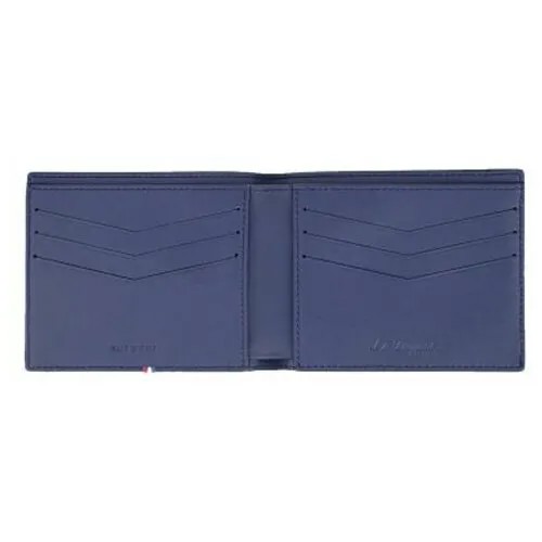 Бумажник S.T.Dupont, фактура зернистая, черный, синий