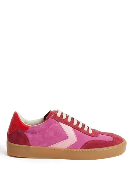 Низкие замшевые кроссовки Portland Jigsaw, розовый/красный