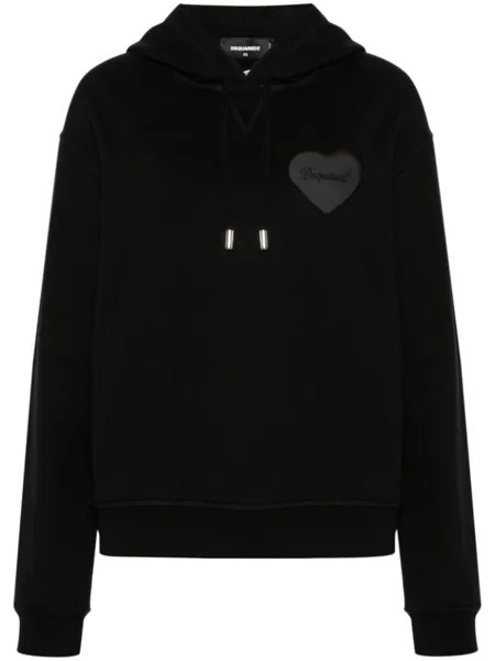 Dsquared2 худи со стразами, черный