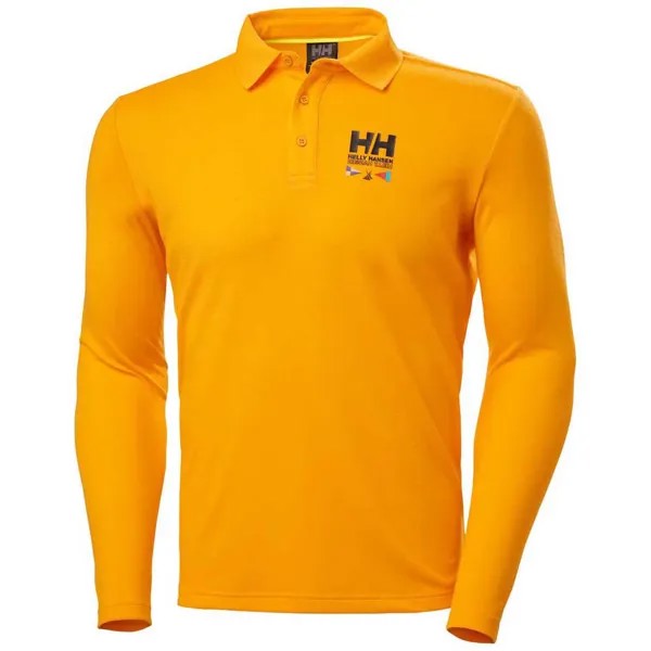 Поло с длинным рукавом Helly Hansen Skagerrak Quikdry Rugger, желтый