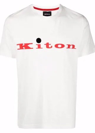 Kiton футболка с логотипом