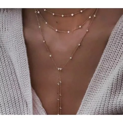Цепочка женская / цепь бижутерия / цепочка под золото