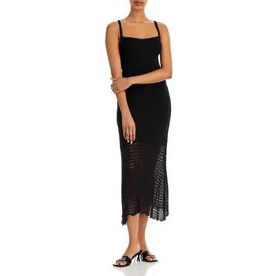 Женское черное длинное дневное платье макси Aqua крючком XL BHFO 9454