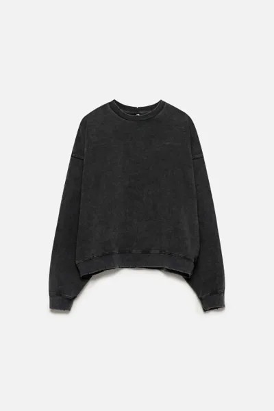 Свитшот oversize с состаренным эффектом