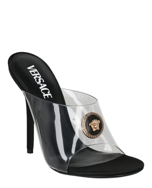Прозрачные мюли Alia Versace, черный