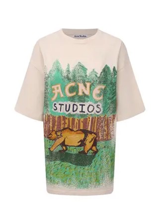 Хлопковая футболка Acne Studios