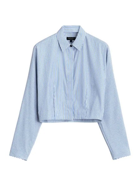 Полосатая рубашка Морган rag & bone, синий
