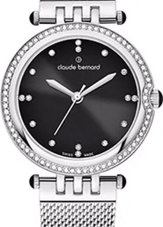 Швейцарские наручные  женские часы Claude Bernard 20085-3MNPN. Коллекция Dress Code