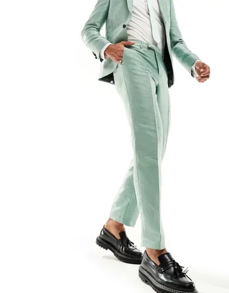 Зеленые костюмные брюки Twisted Tailor Gordimer