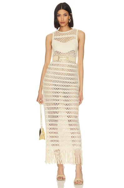 Платье Bronx and Banco Amari Gown, кремовый