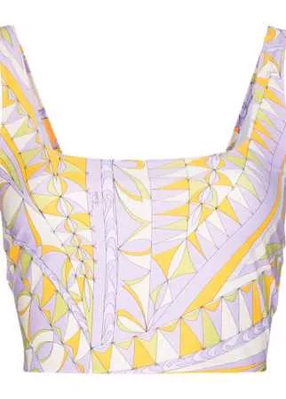 Emilio Pucci Bandierine-print sleeveless top