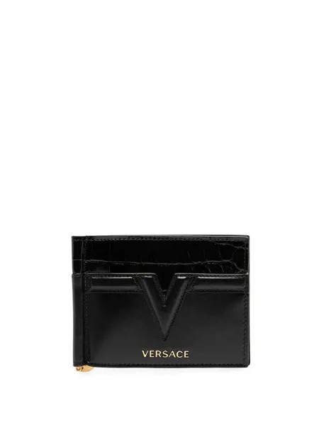 Versace кошелек с тисненым логотипом
