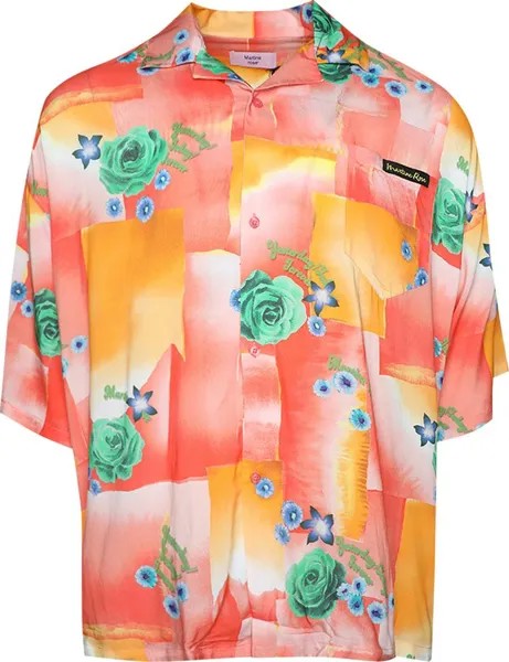 Рубашка Martine Rose Boxy Hawaiian 'Today Floral Coral Toflco', разноцветный