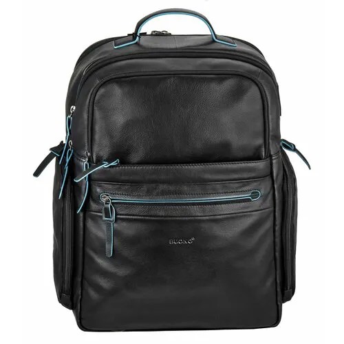 Рюкзак мессенджер Buono Leather Рюкзак городской с USB роземом 3257, фактура гладкая, черный