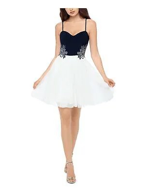 Женское мини-платье на тонких бретельках с украшением BLONDIE, официальное платье + расклешенное платье для юниоров