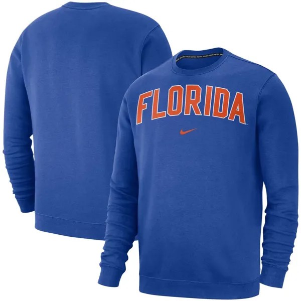 Мужской флисовый свитшот Royal Florida Gators Club Nike