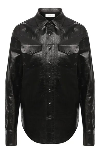 Хлопковая рубашка Saint Laurent