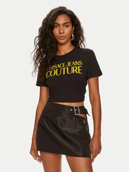 Футболка стандартного кроя Versace Jeans Couture, черный
