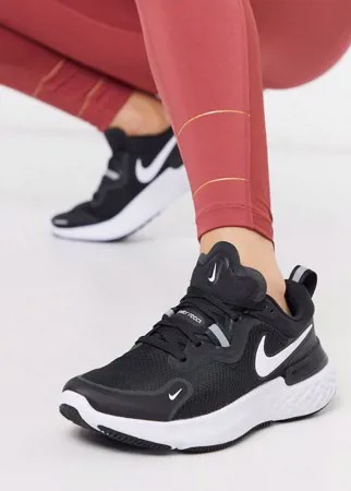 Черные кроссовки Nike Running React Miler-Черный