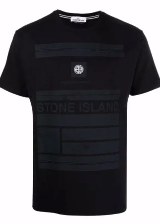 Stone Island футболка с нашивкой-логотипом