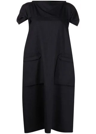 Comme Des Garçons Tricot полосатое платье миди