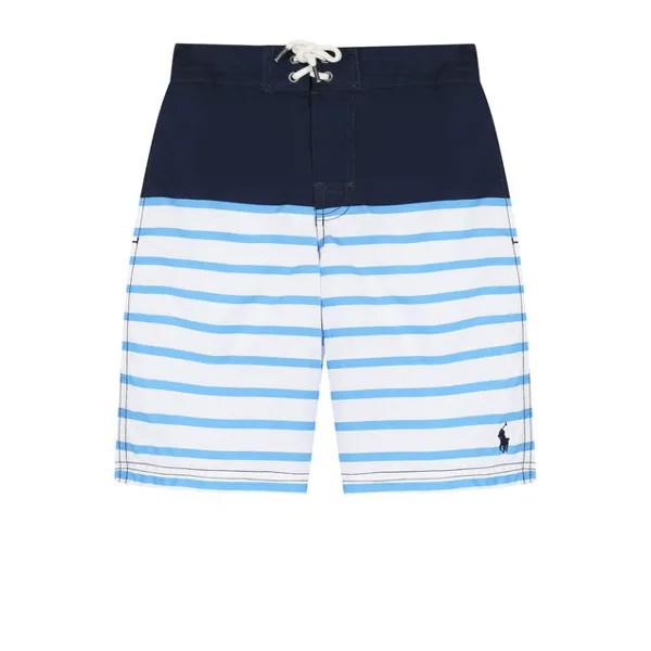 Шорты в полоску с эластичным поясом Polo Ralph Lauren