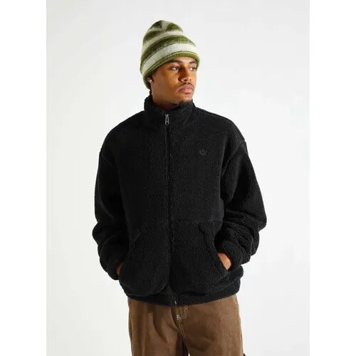Толстовка adidas Originals Premium Essentials Polar Fleece Full-Zip Sweatshirt, размер L INT, , черный