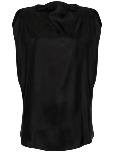 MM6 Maison Margiela блузка без рукавов, черный