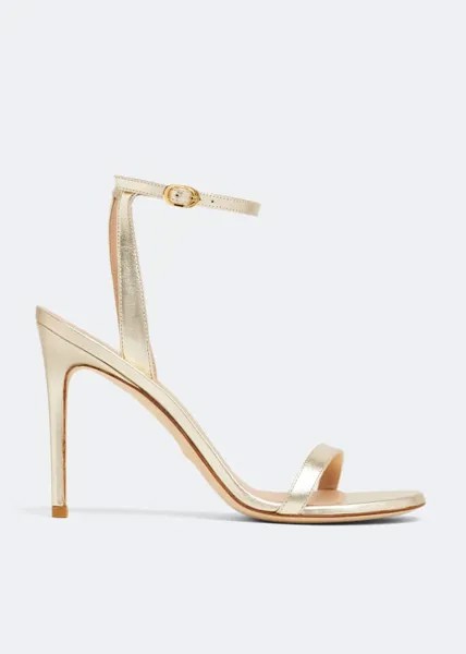 Сандалии STUART WEITZMAN Barelynude 100 sandals, золотой