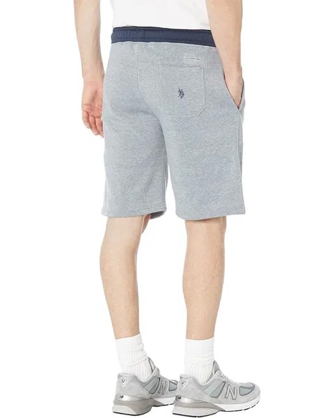 Шорты U.S. POLO ASSN. Fleece Shorts w/ Contrast, цвет Heather Light Gray