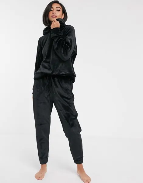 Комплект из худи и джоггеров для дома ASOS DESIGN-Черный