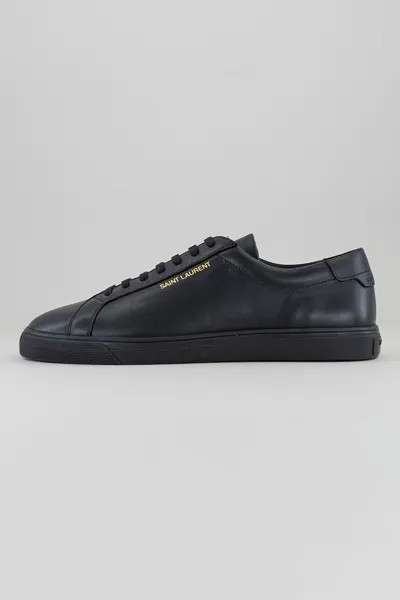 Кожаные спортивные туфли Andy с логотипом Saint Laurent, черный