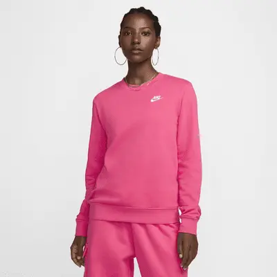 Толстовка Nike Sportswear Club Fleece, цвет Aster Pink/White