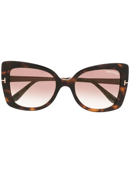 TOM FORD Eyewear массивные солнцезащитные очки с эффектом градиента