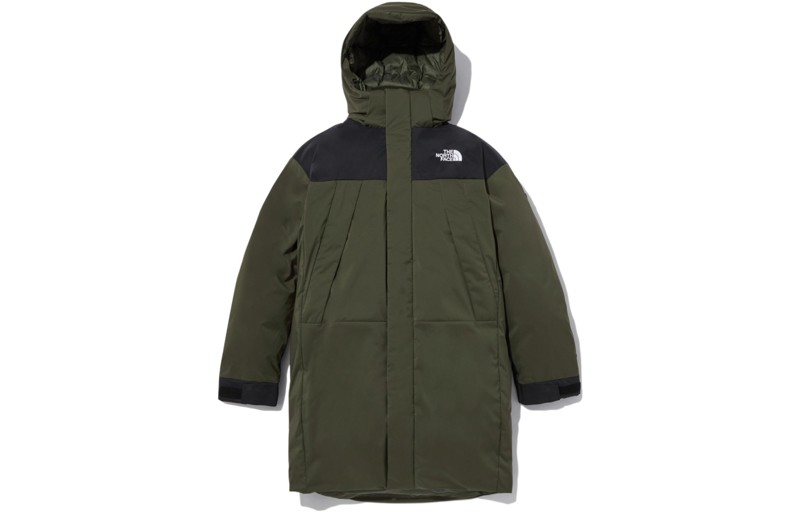 Пуховик мужской зеленый The North Face, зеленый