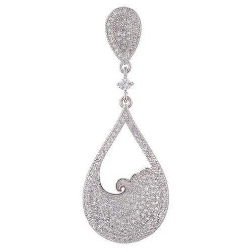 Подвеска ELEMENT47, серебро, 925 проба, фианит