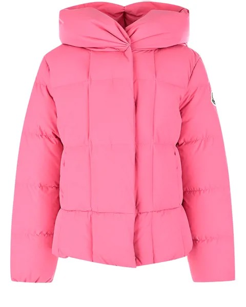 Розовая куртка Giroflee с капюшоном Moncler детская