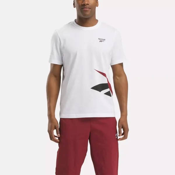 Футболка Identity Cross Check Reebok, белый