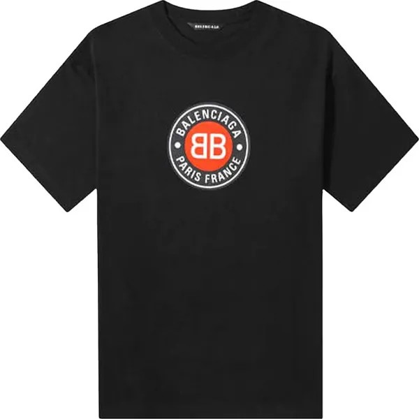 Футболка Balenciaga Logo T-Shirt 'Black', черный