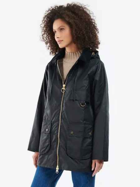 Куртка Barbour Highclere Plain Wax, темно-синяя