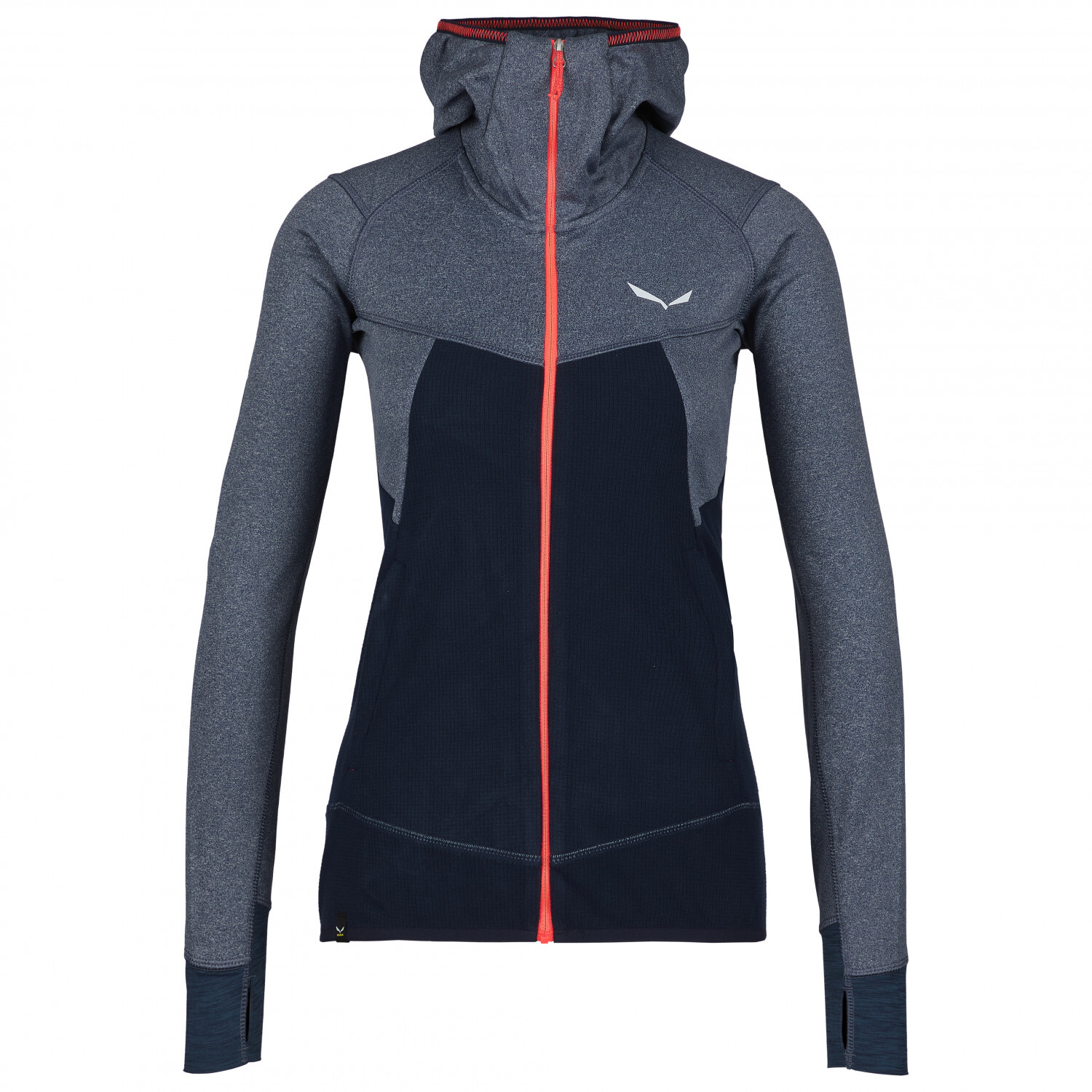 Флисовая жилетка Salewa Women's Puez Hybrid Polarlite Fullzip, цвет Navy Blazer Melange
